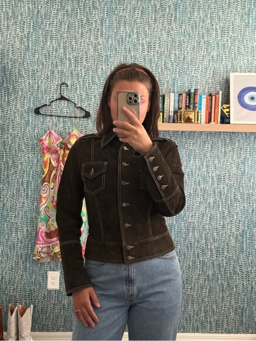 Vintage B.B Dakota Brown Suede Leather Jacket